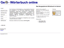 Tablet Screenshot of geowoerterbuch.com